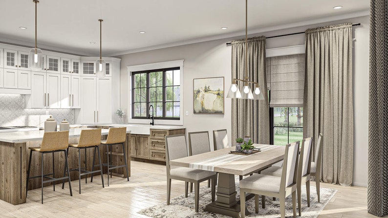 Kitchen Interior Designs, Kitchen 3D Rendering, 3D Architectural ...