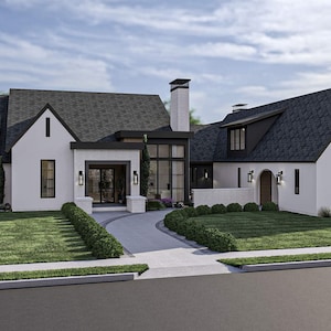 Exterior Home Design, Online Exterior House 3D Rendering, 3D Architectural Visualization