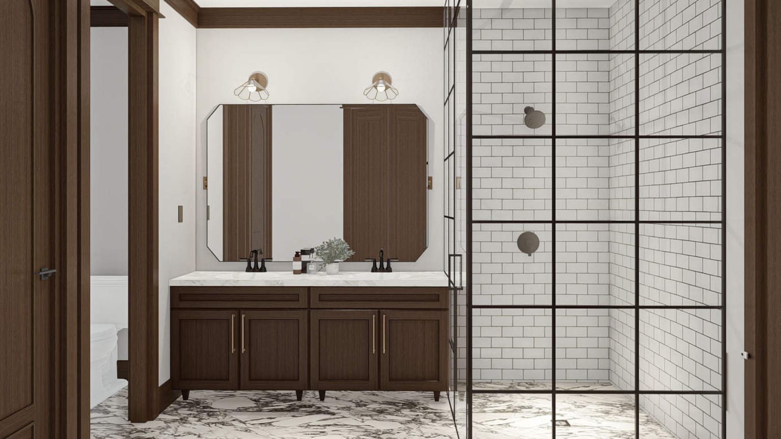 Bathroom Interior Design, Bathroom 3D Rendering, 3D Architectural ...