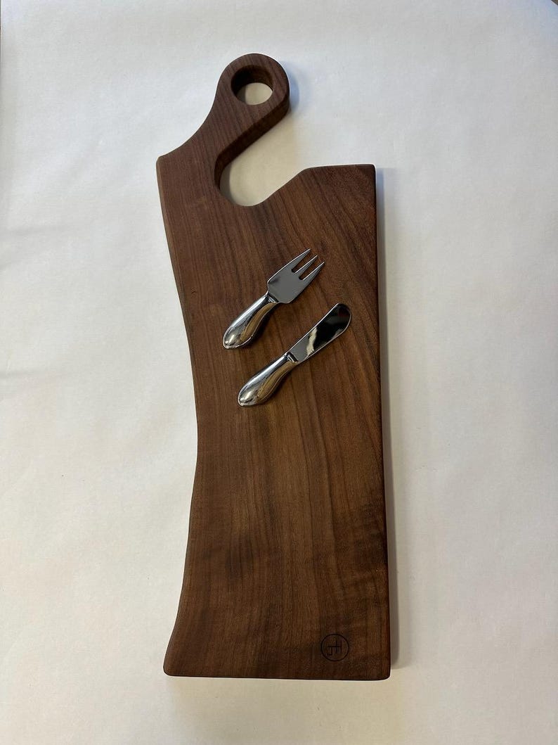 Top of board - utensils not included.