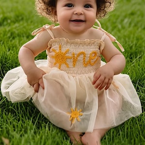 Personalized Baby Tutu Name Dress, Hand Embroidered Baby Romper, First Birthday Tutu, Baby Summer Outfit, Custom Embroidery Girls Tutu Dress