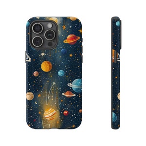 Planets Space and the Stars Tough Phone Cases, space phone case, space, stars, celestial, iphone, planets phone case, iPhone 15 case
