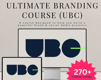 UBC - Ultimate Branding Course w/ Master Resell Rights PLR Product Digital Marketing Passive Income Online Course In Digital Guides