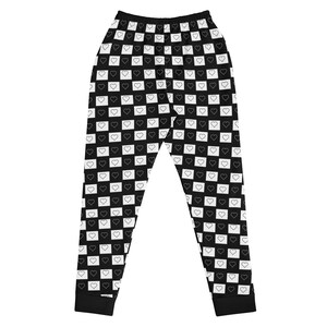 Gratitude Black/White - People are People are People Collection - Heart Pattern Women’s Joggers