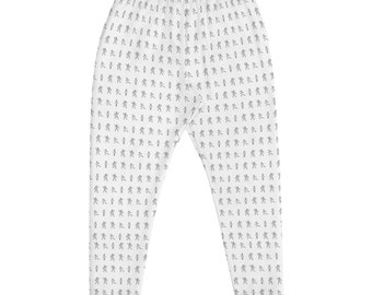 People Black White - People are People are People Collection - People Pattern Men's Joggers