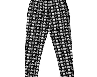 Survival White Black - People are People are People Collection - Survival Campsite Pattern Women’s Joggers