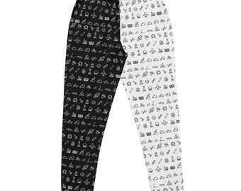 Scientific Method Black/White - People are People are People Collection - Science Pattern Women’s Joggers