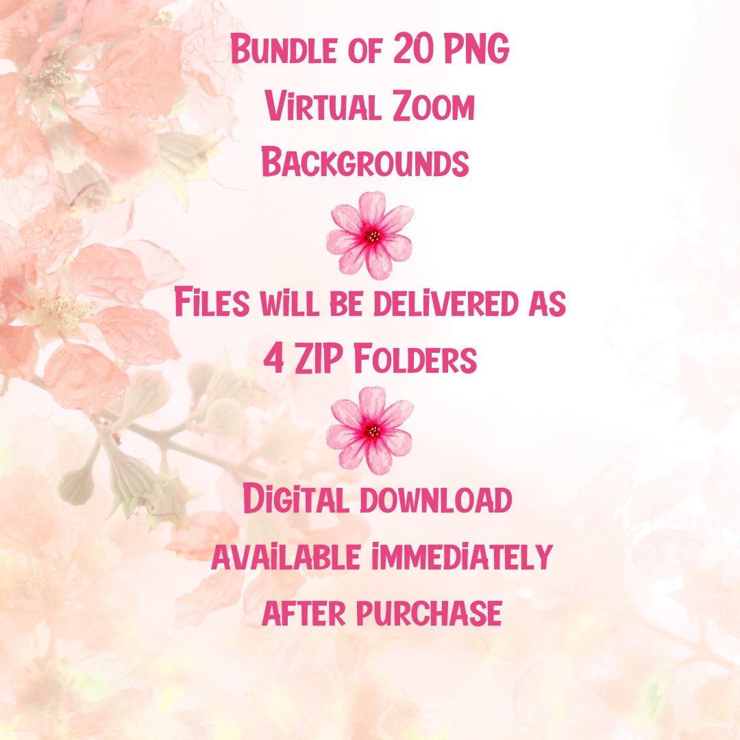 Zoom Virtual Background Mothers Day Bundle Backdrops to Facetime Mom