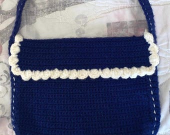 Blue Bunny Crochet Bag