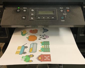 Farm Bundle - (Download Only) Diamond Art Painting PDF DOWNLOAD Round Drills 2.8mm