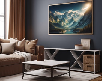 Mountain Landscape | Digital Print | Mountain wall art