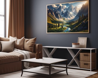 Mountain Landscape | Digital Print | Mountain wall art