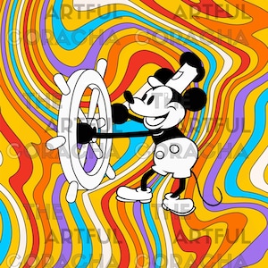Psychedelic Steamboat Willie - Digital Download