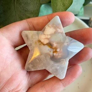 Flower Agate Star, Flower Agate, Flower Agate Crystal