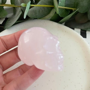 Rose Quartz Skull