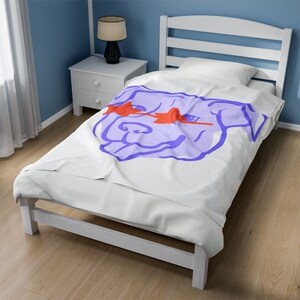 Cool Dog Velveteen Plush Blanket