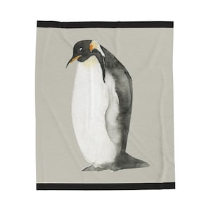 Penguin Velveteen Plush Blanket