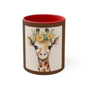 Schöne Giraffe Akzent Kaffeetasse, 11 Unze