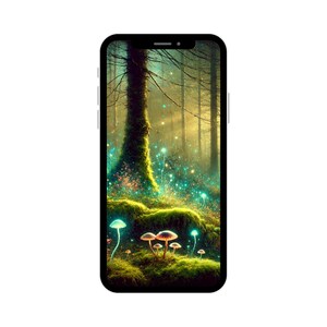 Enchanted Forest Glow | Fantasy Digital Smartphone Wallpaper