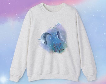NARWHAL - Cute Narwhal Sweatshirt | Narwhal Graphic Tee | Funny Animal Shirt | Animal Lover Gifts | Narwhal Gifts | Trendy Crewneck
