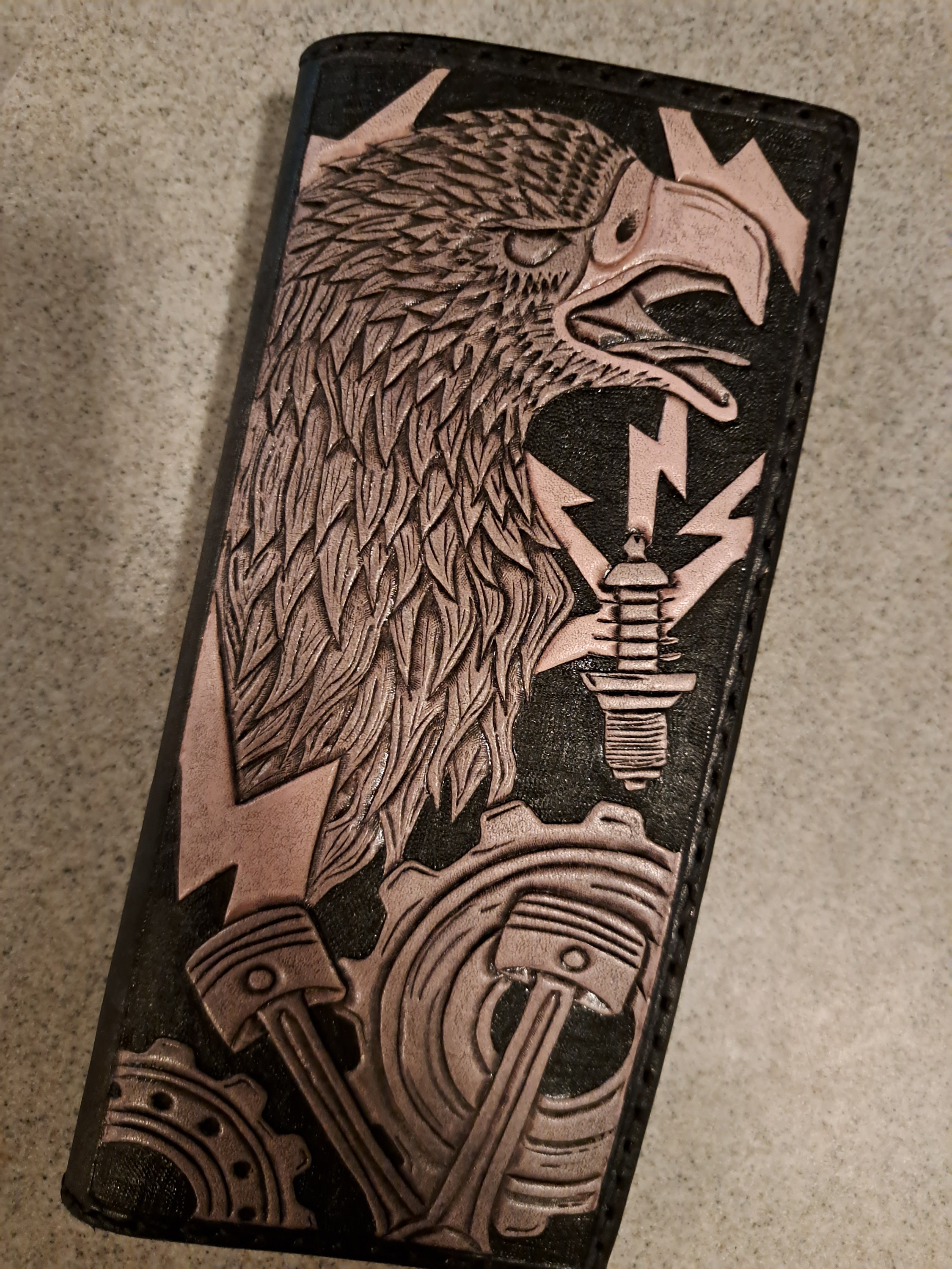 Custom Handtooled Roper/ Long Wallet - Etsy