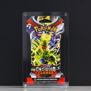 Trading Card Game (TCG) Sleeved Booster Pack Magnetic Protective Acrylic Case **CASE ONLY**