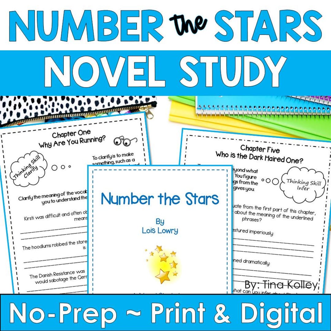 Number the Stars Novel Study Unit - Lesson Plans - Comprehension ...