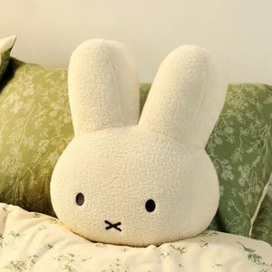 Handmade Miffy & Friends Cushion - Adorable Plush Pillow for Kids Room and Nursery Decor - Unique Gift with Storybook Character Design