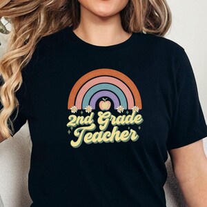 Leuk shirt voor leraar 2e klas, shirt voor leraar 2e klas, cadeaus voor leraar tweede klas, shirt voor leraar tweede klas, T-shirt voor leraar tweede klas,