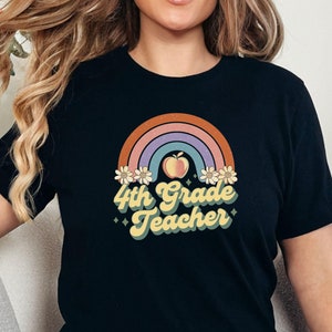 Cute Fourth Grade Teacher Shirt, 4th Grade Teacher Shirt, 4th Grade Teacher Gifts, Teacher Fourth Grade Shirt, Fourth Grade Teacher Tee,