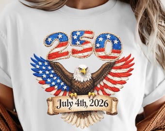 Comfort Colors USA 250th Birthday Shirt, America 250th Anniversary Shirt, 4th Of July Shirt, Patriotic Shirt, 4th of July Patriotic Gift