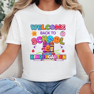Kindergarten Teacher T-Shirt: Welcome Back to School Comfort Colors Tee