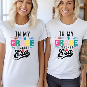 2nd Grade Teacher Era Shirt, Second Grade Teacher Shirt, Teacher 2nd Grade Shirts, 2nd Grade Teacher Gift, 2nd Grade Tshirt, Funny Teacher