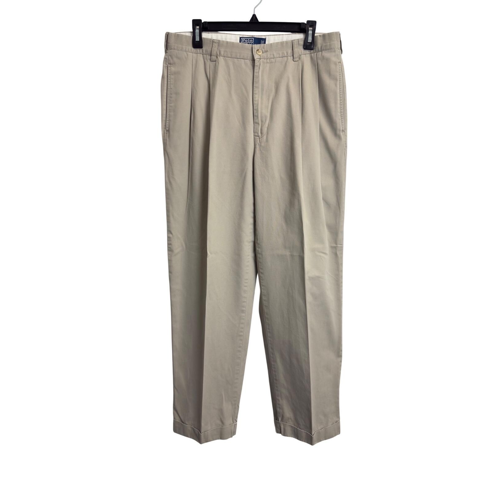 slim fit dress slacks Shop Ralph Lauren Tan 100% Cotton Pants main image 1