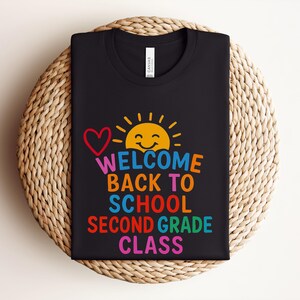 Bella Canvas Second Grade Teacher Shirt, 1st Day Of School Teacher Shirt, 2nd Grade Teacher Shirt, Second Grade Teacher Team Shirt, Teacher