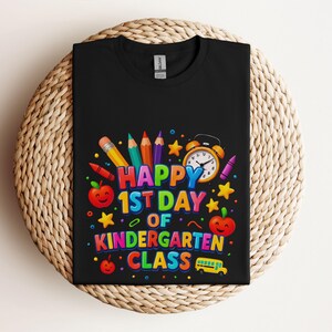Happy First Day of Kindergarten Teacher Shirt - Gildan 64000