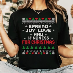 Comfort Colors Xmas Teacher Ugly Sweater Shirt - Holiday Christmas Tee