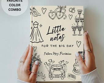 Personalized Bride Journal, Future Mrs Last Name Notebook, Wedding Planning Journal, Bridal Shower Gift Lined Hardcover Keepsake for Engaged