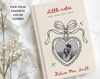 Personalized Bride Journal, Future Mrs Last Name Notebook, Wedding Planning Journal, Bridal Shower Gift Lined Hardcover Keepsake for Engaged