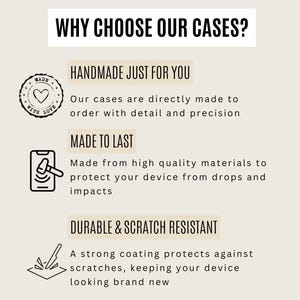Puede incluir: &iquest;Por qu&eacute; elegir nuestras fundas? Hechas a mano solo para ti. Dise&ntilde;adas para durar. Duraderas y resistentes a los ara&ntilde;azos. Nuestras fundas se hacen directamente por encargo con detalle y precisi&oacute;n. Fabricadas con materiales de alta calidad para proteger tu dispositivo de ca&iacute;das e impactos. Un revestimiento resistente protege contra los ara&ntilde;azos, manteniendo tu dispositivo como nuevo.