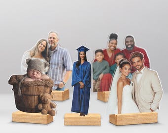 Custom Photo Statuette, Personalized Photo Gifts, Anniversary Gift for Him, Her, Acrylic Photo Cutouts, Photo Sculptures, Portrait Gift