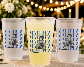 Custom Photo Birthday Frosted Cups