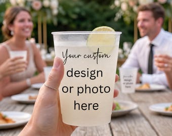 Personalized Frosted Cups, Custom logo Party Decorations