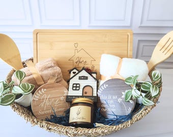 Housewarming Gift Basket with Ornament | Realtor Closing Present | New Home Owner