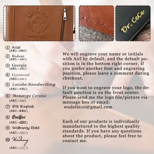 Porte-documents en cuir personnalisé avec fermeture à glissière, bloc-notes personnalisé A4 pour femme, étui gravé pour iPad Pro, rangement de documents, cadeaux d'anniversaire image 10