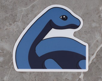 Baby Nessie Vinyl Sticker, Loch Ness Monster Art (3x3 inch)