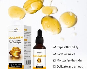 Collagen serum Hyaluronic acid serum Wrinkle remover Fine lines remover Anti-aging serum Skincare serum Youthful skin Collagen boosting
