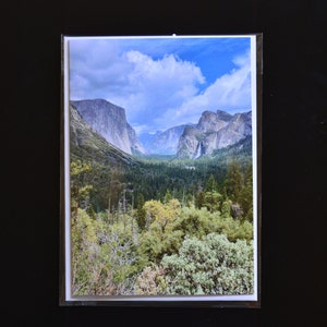 Carte photo, Yosemite Valley, 5 x 7 pouces (intérieur vierge)