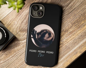 Pedro Pedro Pedro Funda para teléfono TikTok Meme TikTok Tendencia Trash Panda Regalo para él regalo para su divertido mapache bailarín