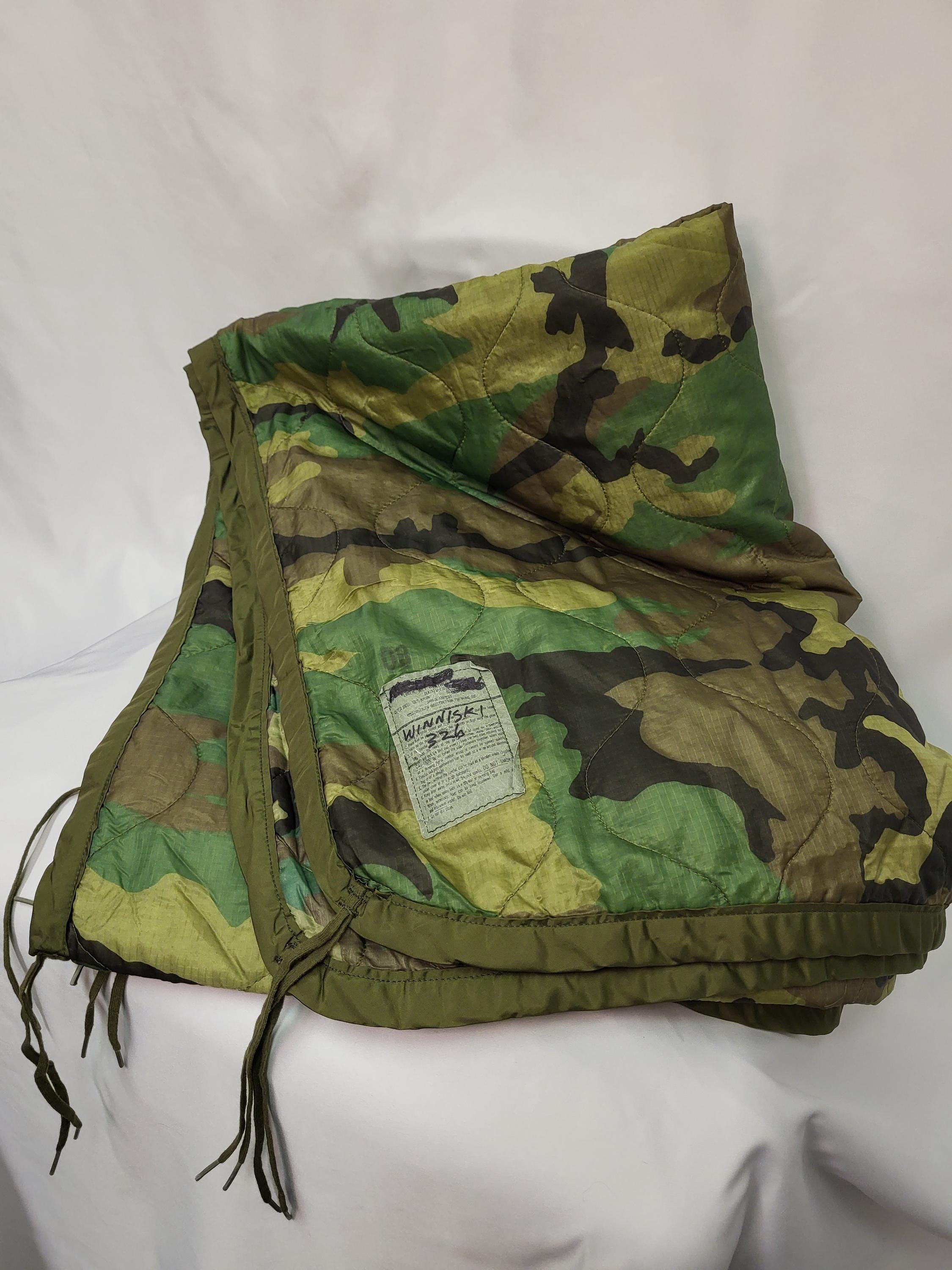 Miltec US Army Style Poncho Liner – Camo With Compact Transport Bag